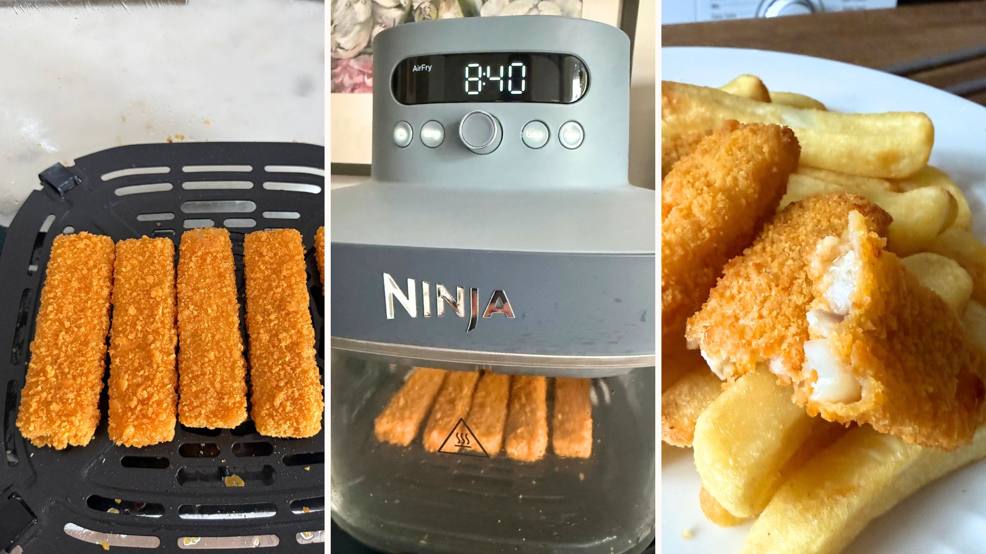 using the Ninja Crispi Pro Countertop Glass Air Fryer to cook