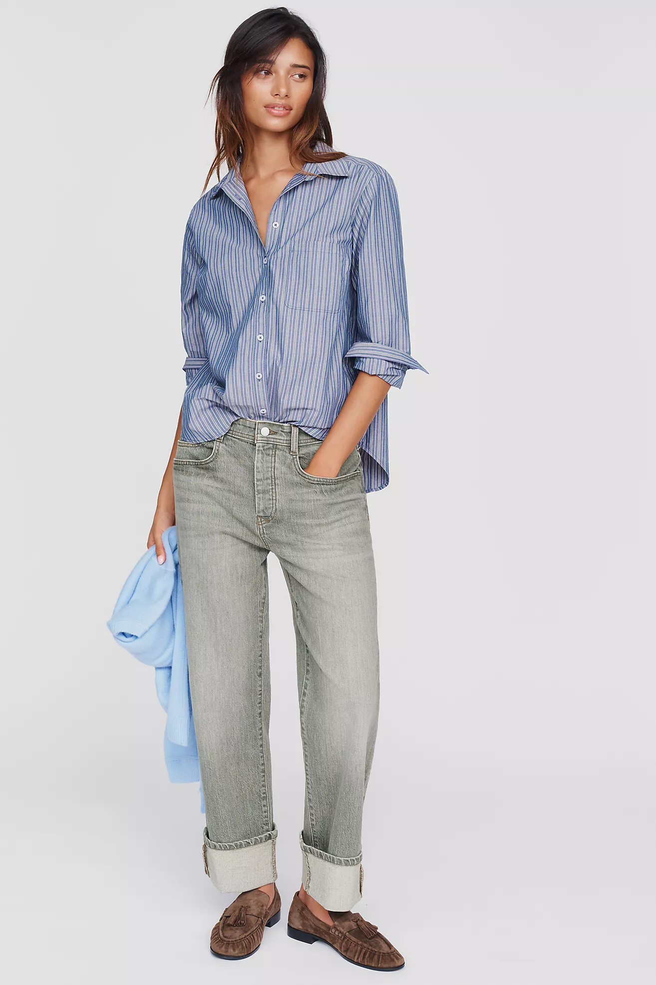 Maeve Kate 100% Cotton Classic Buttondown Shirt