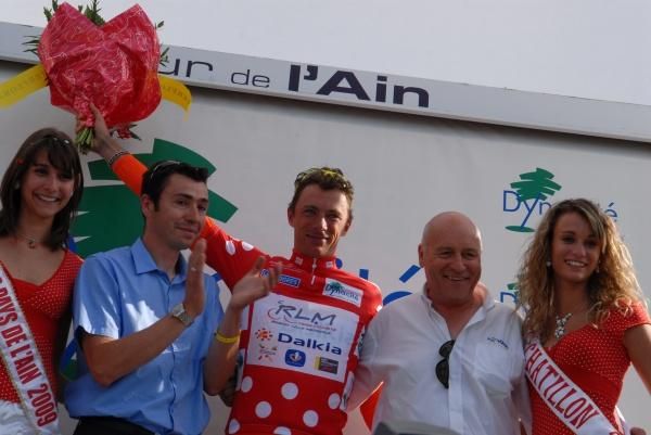 Beno&icirc;t Daeninck (Roubaix Lille Metropole) leads the mountains classification in Tour de l'Ain.