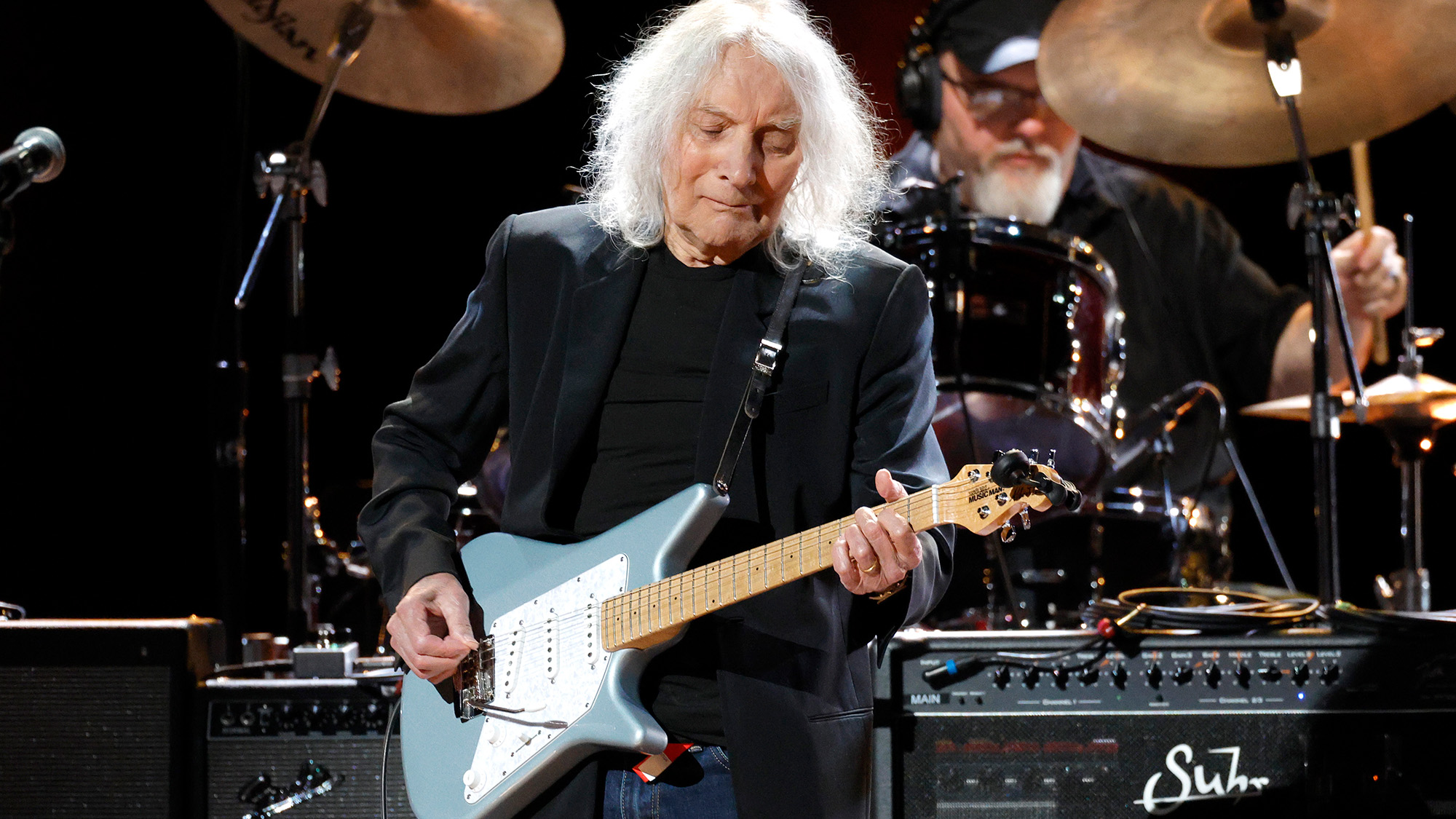 Albert Lee performs during Titan of Twang: A Celebration of Duane Eddy at the Grand Ole Opry House on April 13, 2025 in Nashville, Tennessee.