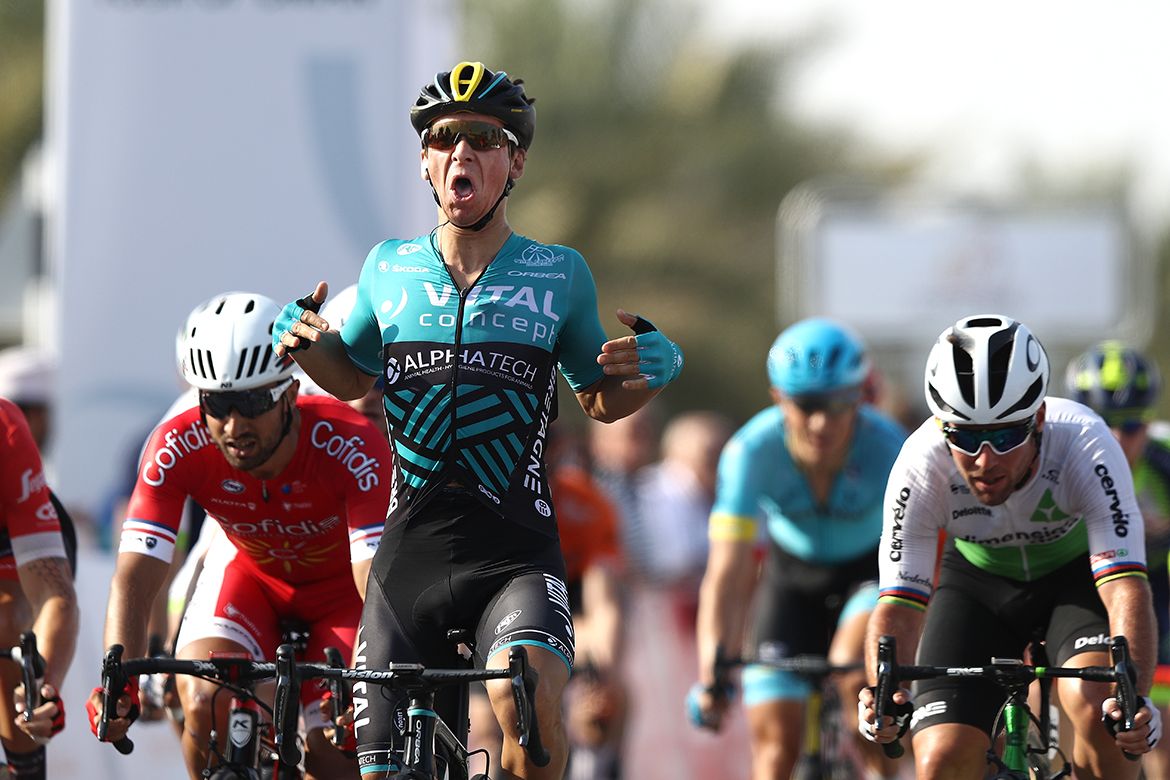 Bryan Coquard (Vital Concept) wins the Tour of Oman opener.