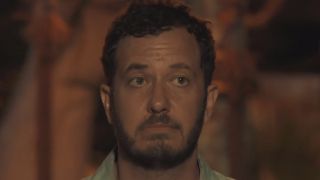 Rick Devens looks on while sitting at Tribal Council.