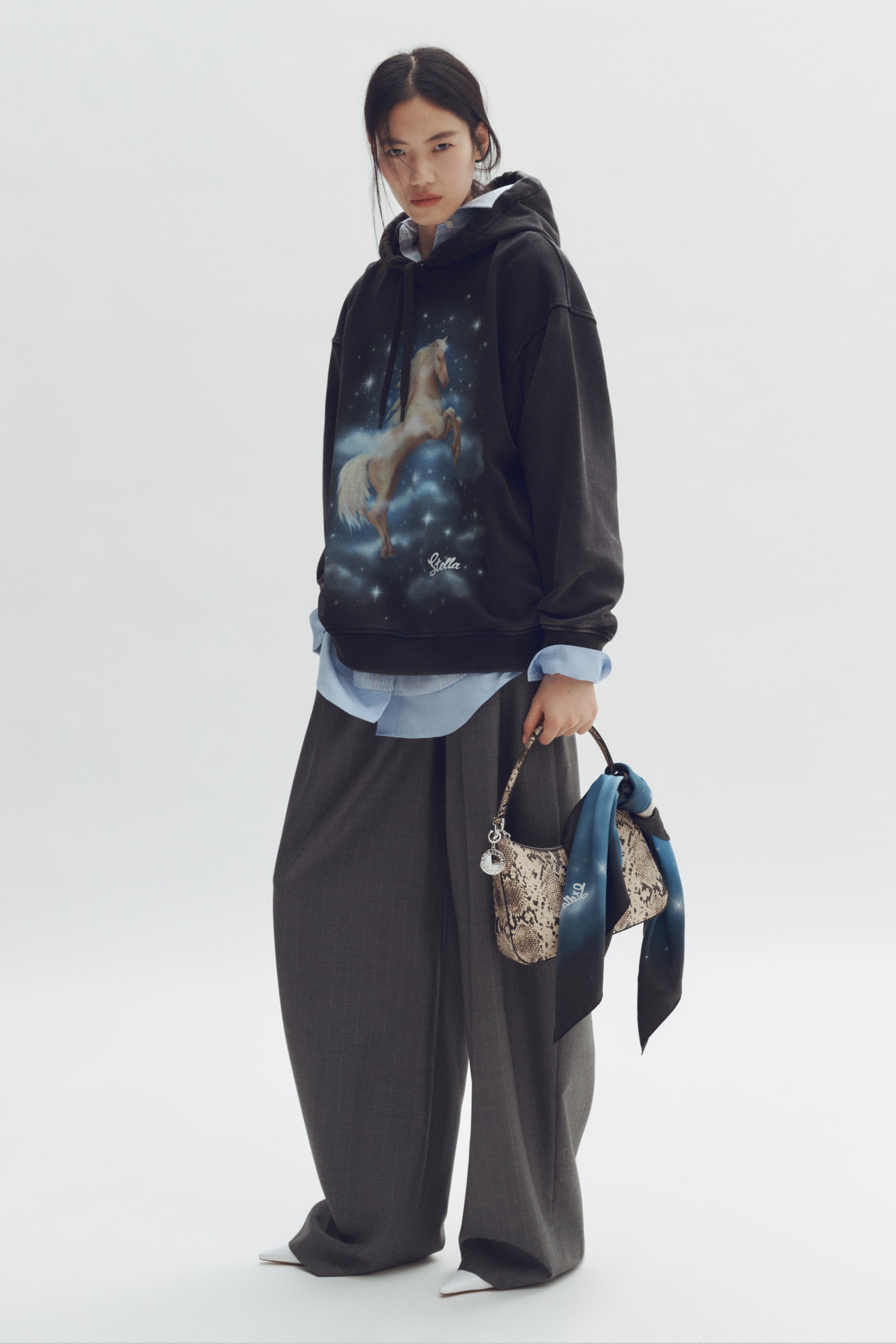Printed Cotton Hoodie