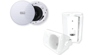 Hall Technologies released a new in-ceiling and surface-mount speakers.