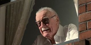 Stan Lee out a window