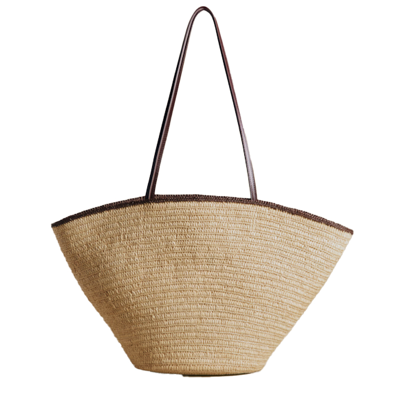Sezane raffia tote bag