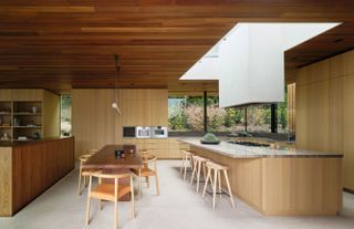 Beverly Hills Carla Ridge kitchen area with wooden façade
