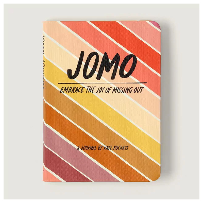 This JOMO Journal is a 50th birthday gift idea that reminds us to treat ourselves right