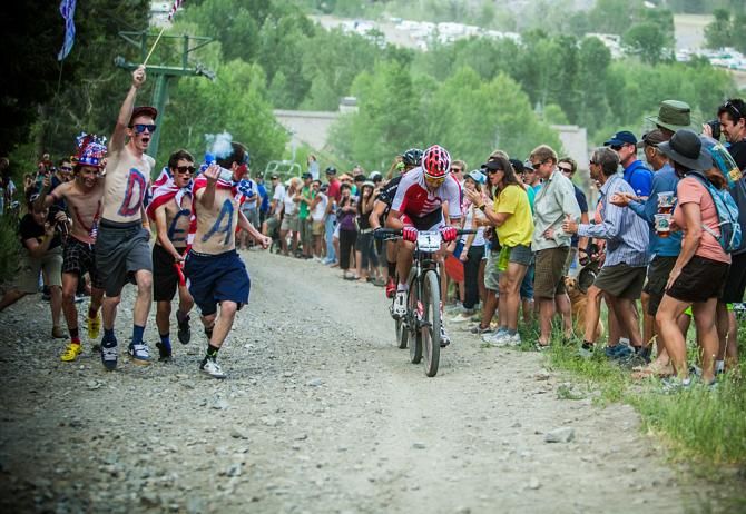 Todd Wells racing in Sun Valley