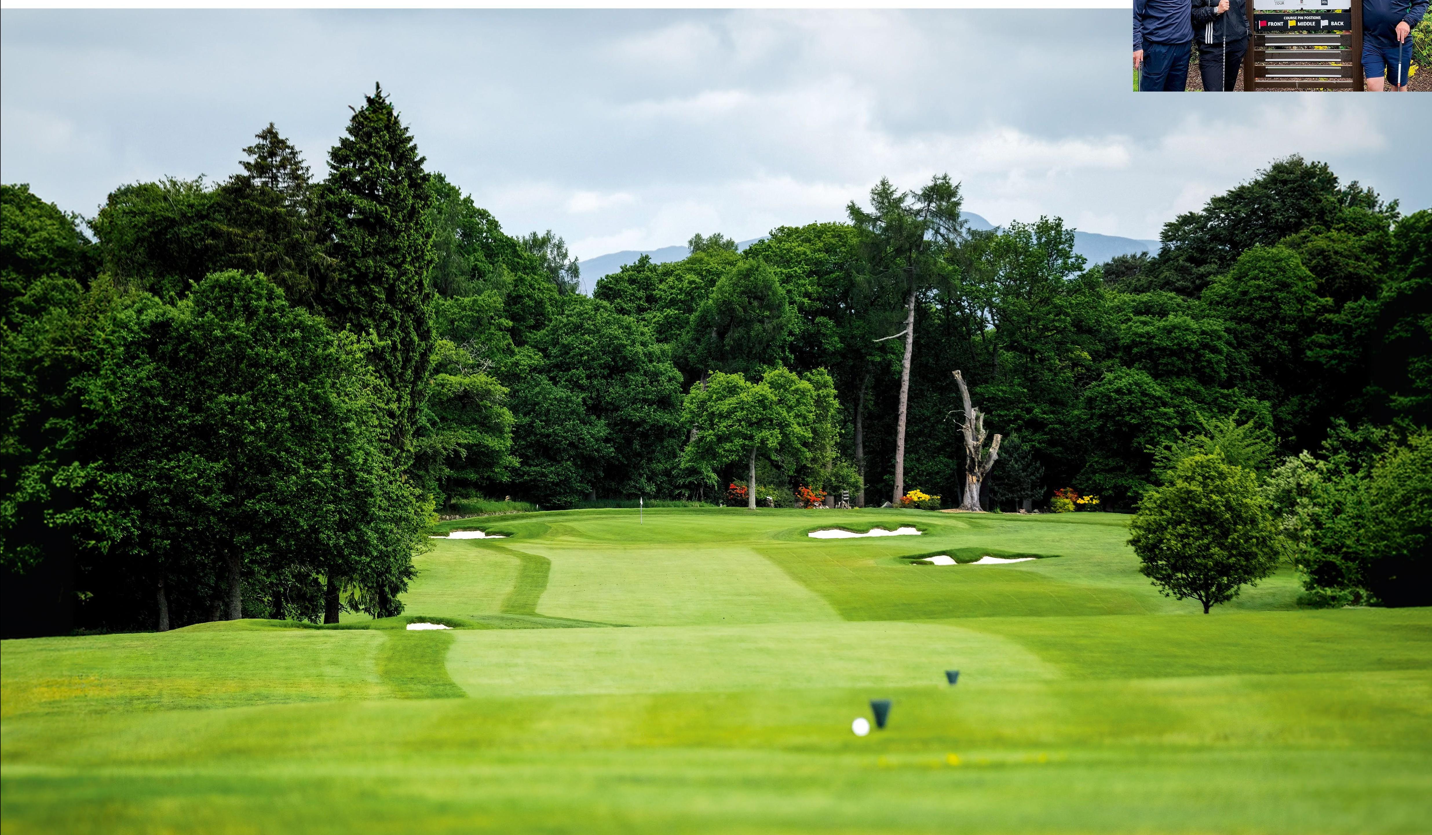 The par-5 2nd hole at Glenbervie