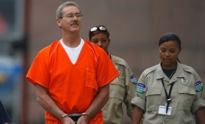 Financier R. Allen Stanford is escorted to a federal courthouse in 2009: The Ponzi schemer and Antiguan knight was convicted of fraud Tuesday, and faces life in prison.