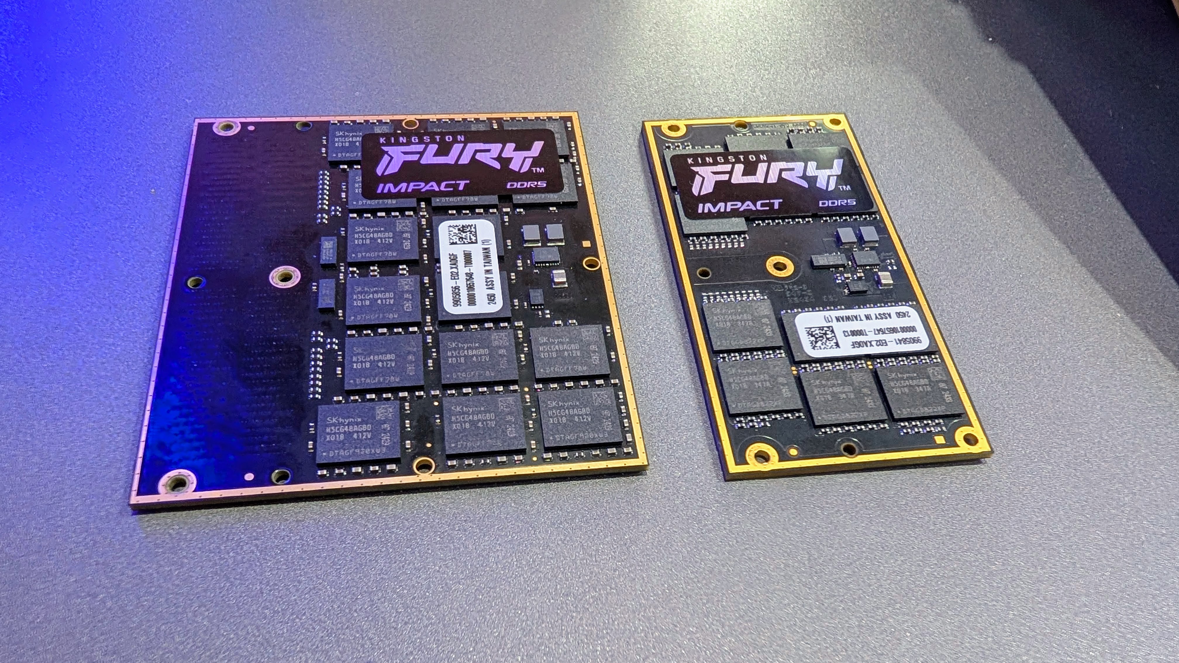 Fury Impact DDR5 CAMM2 128GB modules at Computex 2025