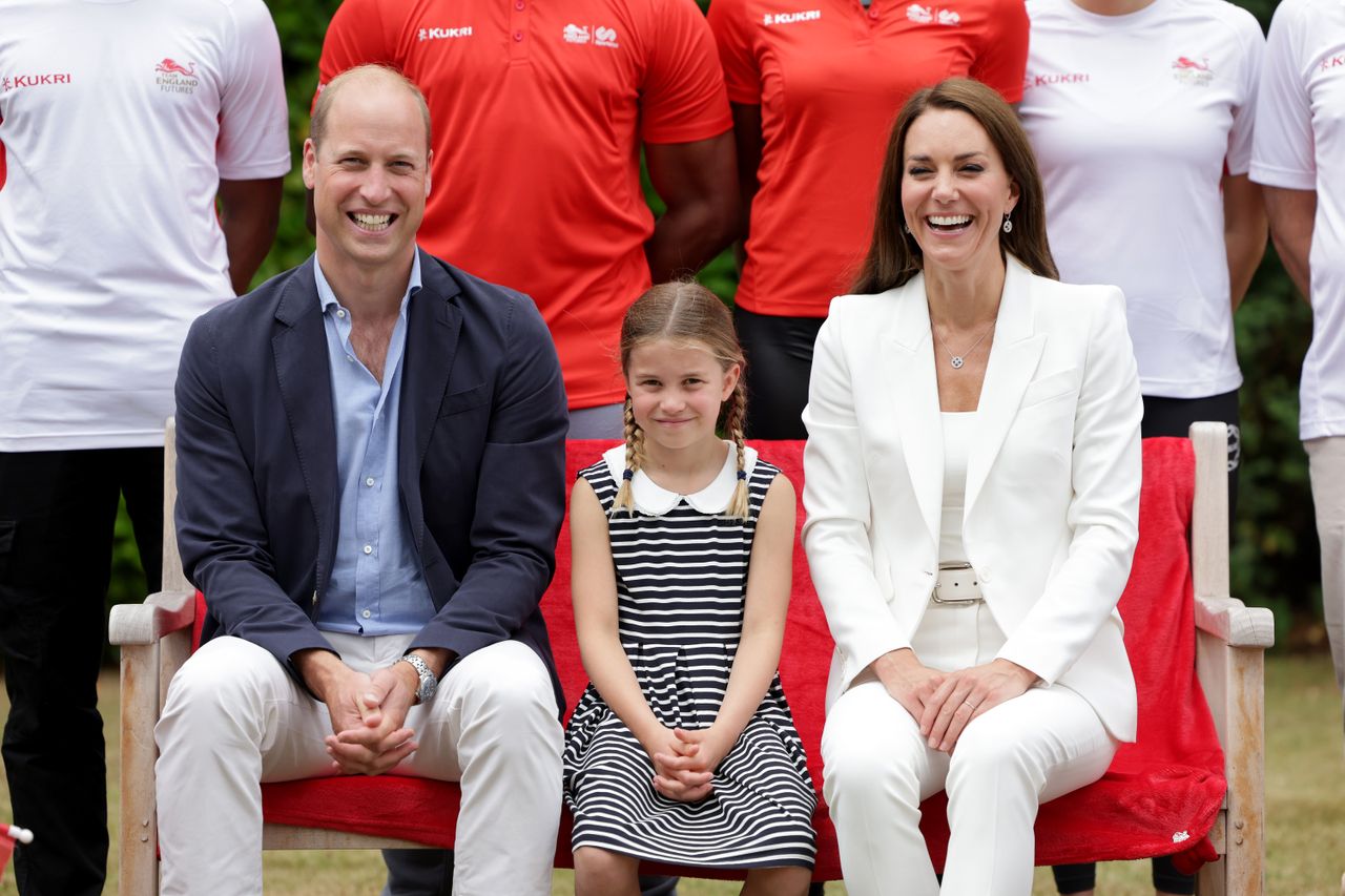 Kate Middleton, Prince William and Princess Charlotte and the Commonwealth Games