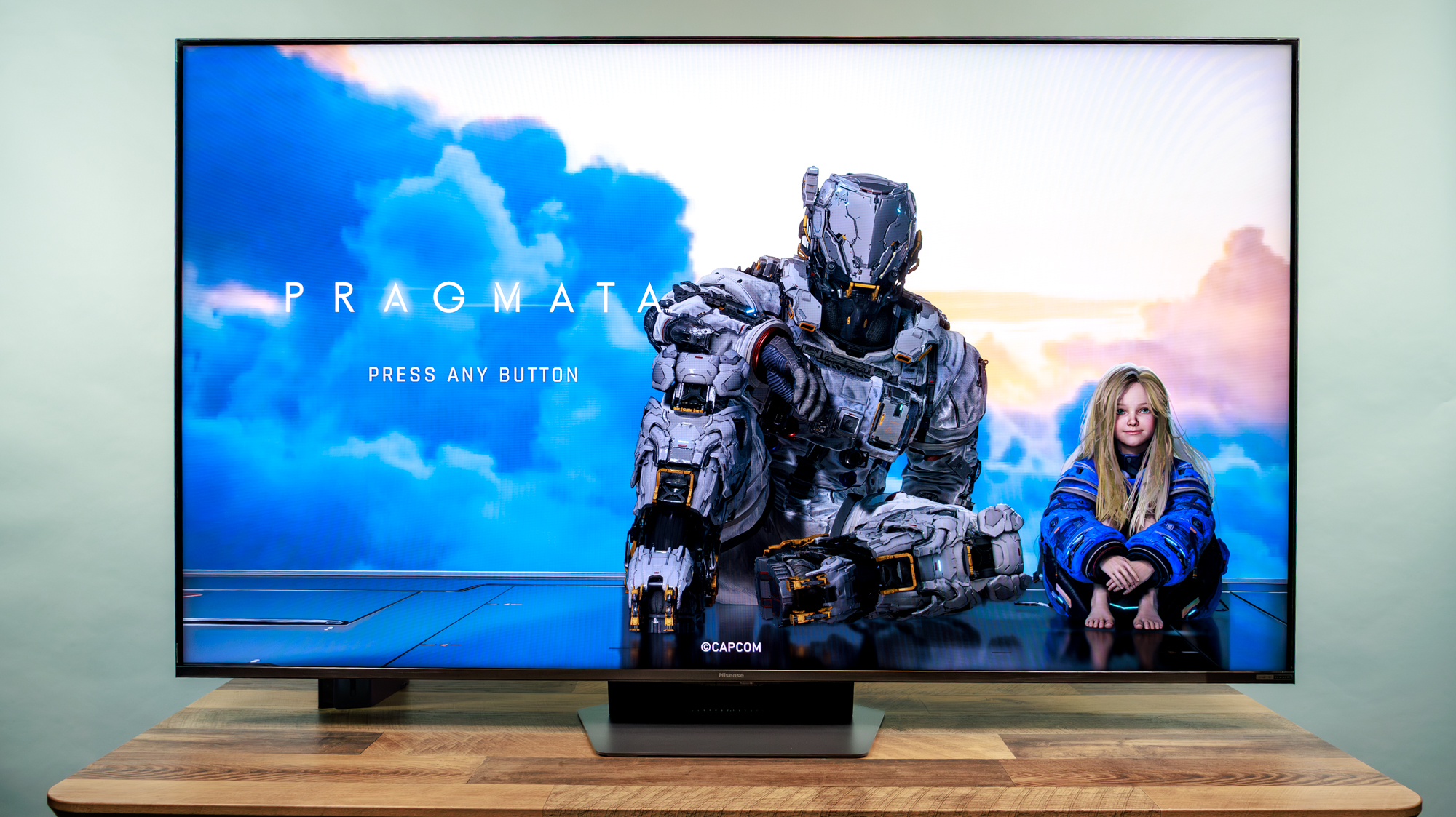 Hisense UR9 RGB Mini-LED TV on a desk