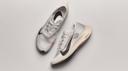 Best Nike running shoes: Pictured here, the Nike ZoomX Vaporfly NEXT% 2 on grey background