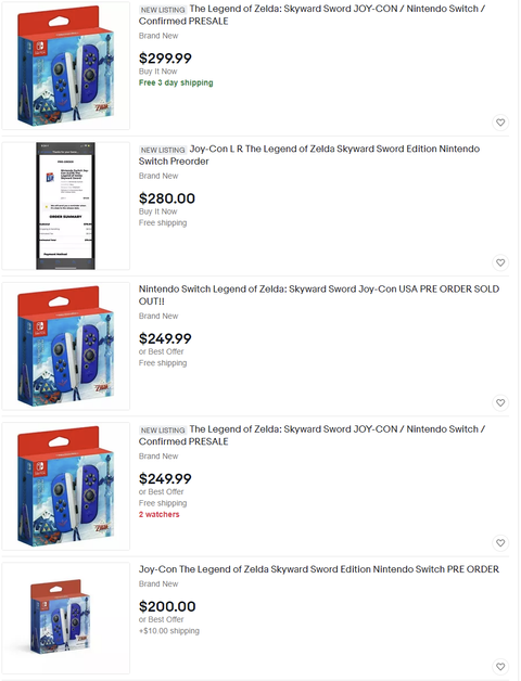 Not Just Ps5 Scalpers Selling Zelda Joy Cons At 150 Markup Tom S Guide