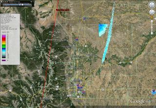 Russian hardware that lit up the Colorado skies on Sept. 2 left a significant debris cloud that persisted for over 30 minutes and was detected by Doppler weather radar.