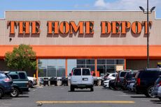 The outside of a Home Depot store in Washington DC