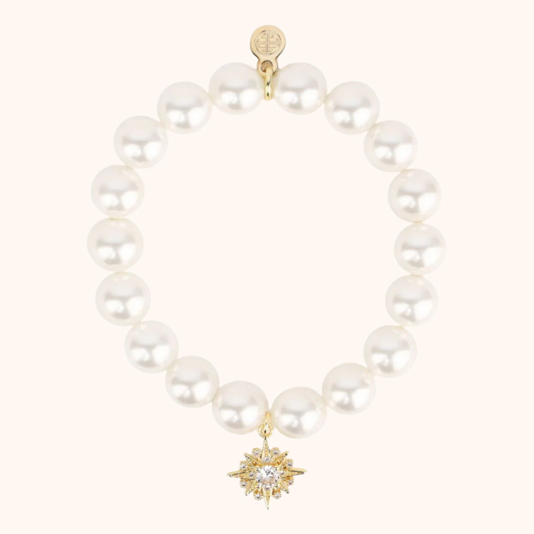 Star Bright Pearl Beaded Bracelet