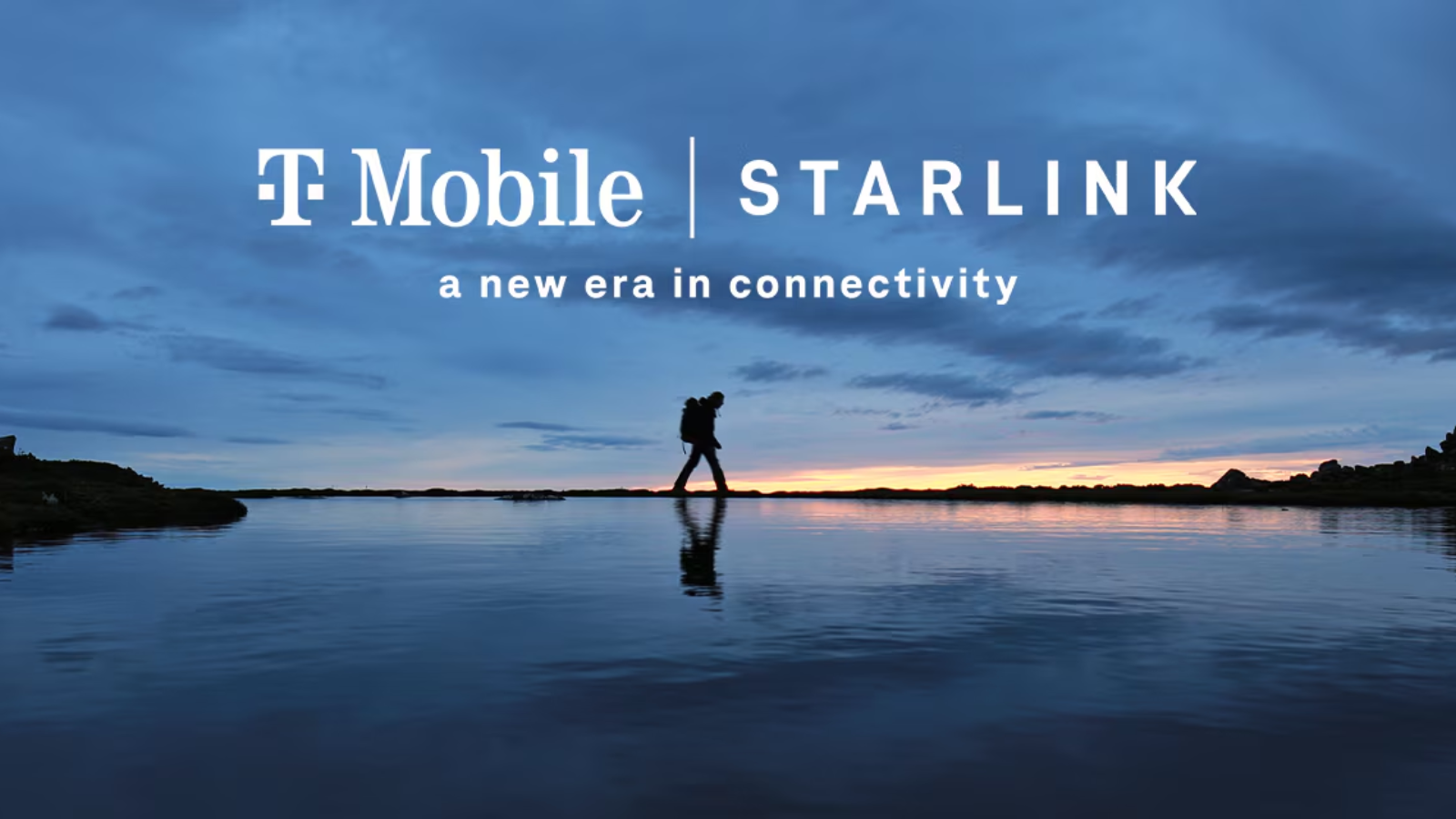 A banner advertising the T-Mobile Starlink service