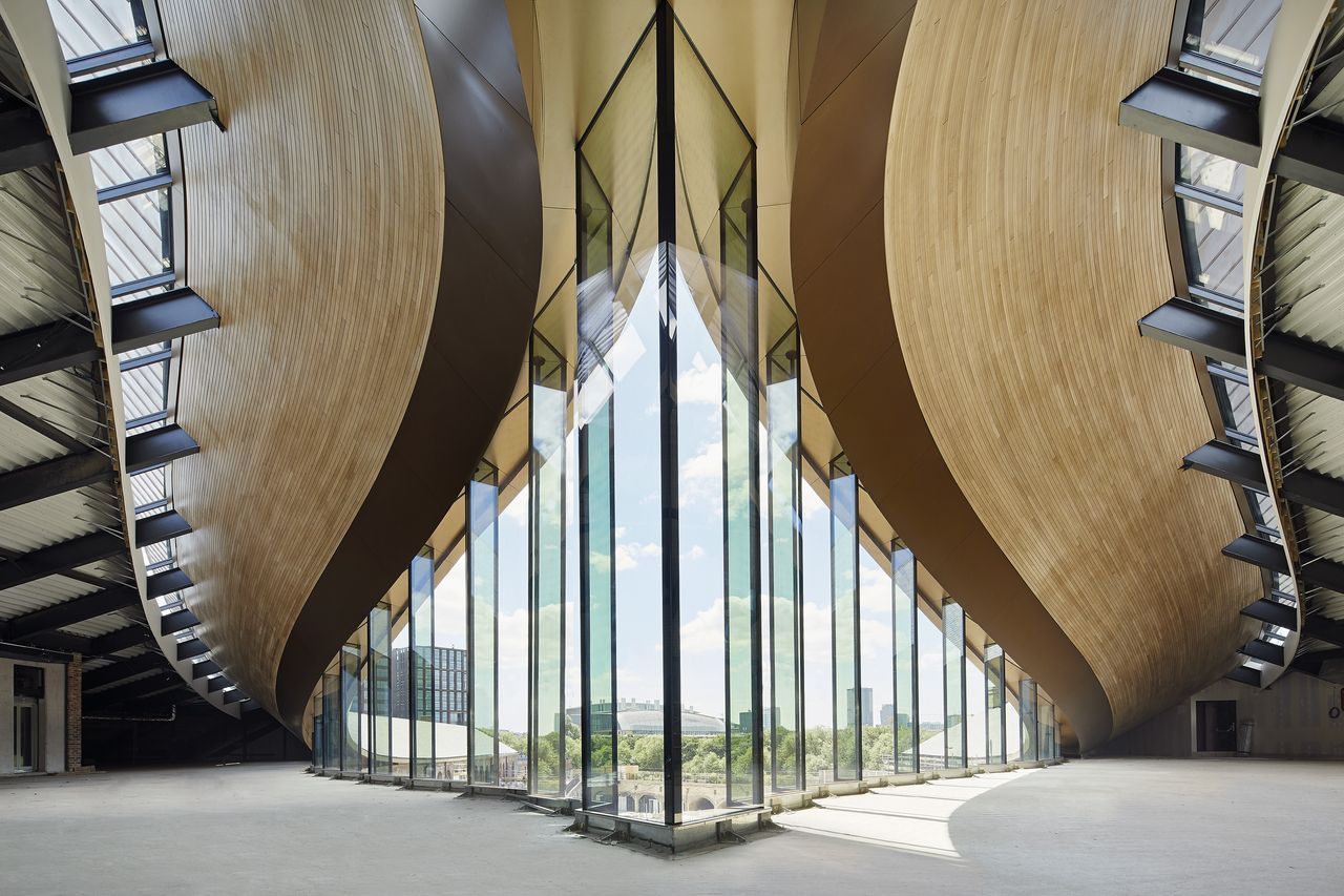 Interior of the new upper storey at Coal Drops Yard