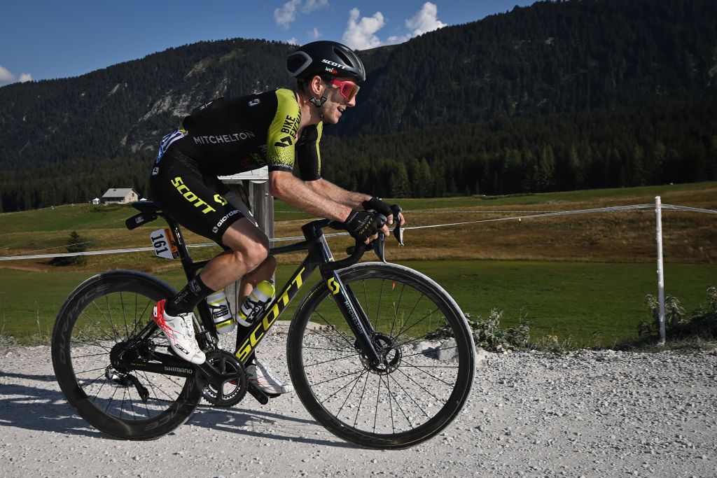 Adam Yates of Mitchelton Scott pictured in action during stage 18 of the 107th edition of the Tour de France cycling race from Meribel to LaRochesurForon 175 km in France Thursday 17 September 2020 This years Tour de France was postponed due to the worldwide Covid19 pandemic The 2020 race starts in Nice on Saturday 29 August and ends on 20 September BELGA PHOTO DAVID STOCKMAN Photo by DAVID STOCKMANBELGA MAGAFP via Getty Images