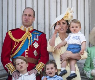 Prince Louis and Prince George and Princess Charlotte