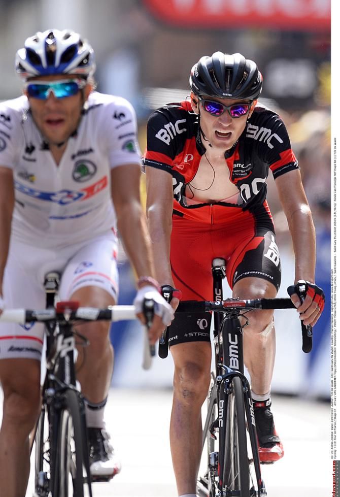 Tejay van Garderen (BMC) finishes stage 17