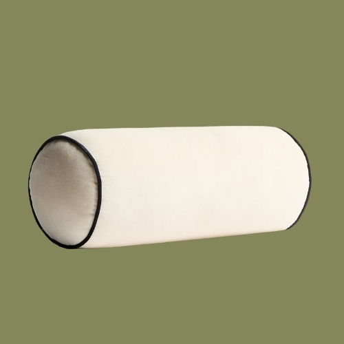 H&amp;amp;M Home, Velvet Bolster - Light Beige/black