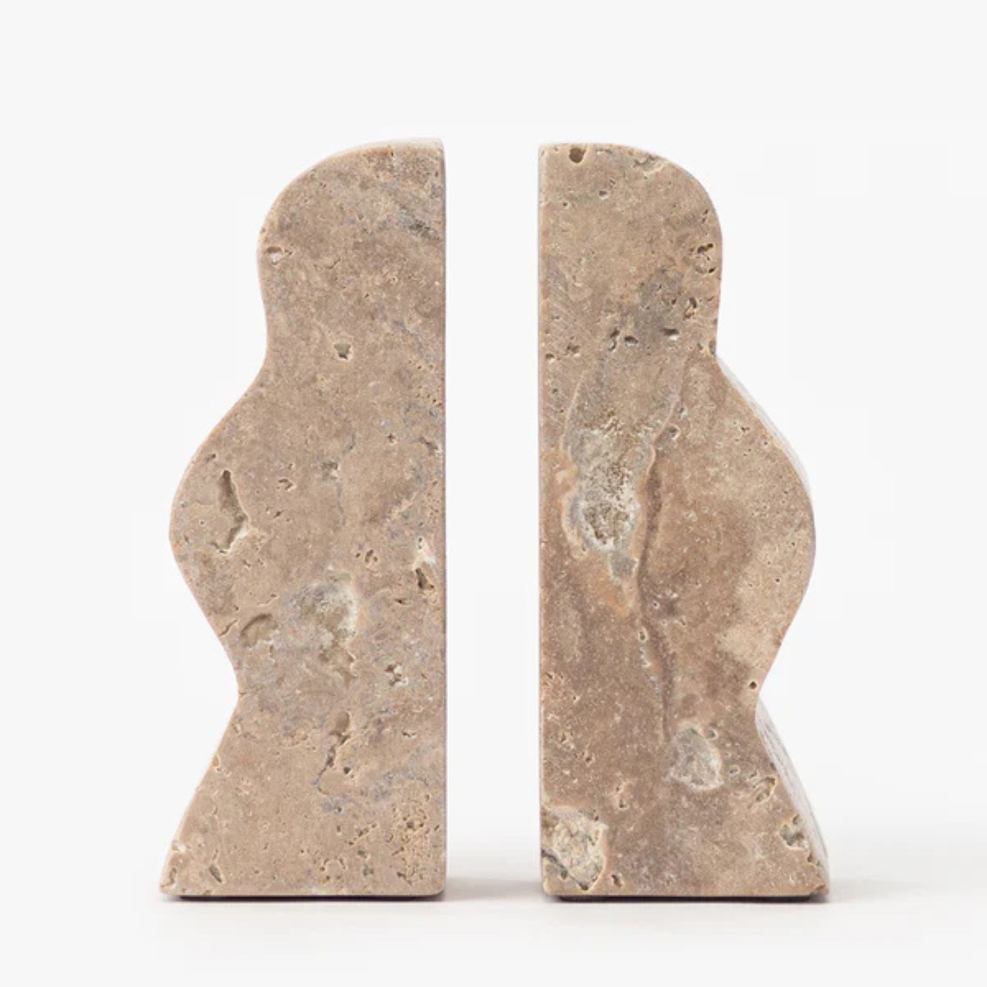 Catriona Travertine Bookends (Set of 2)