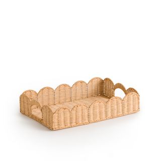 Elysia Rectangular Rattan Tray