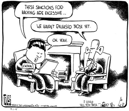 Political cartoon World Obama China