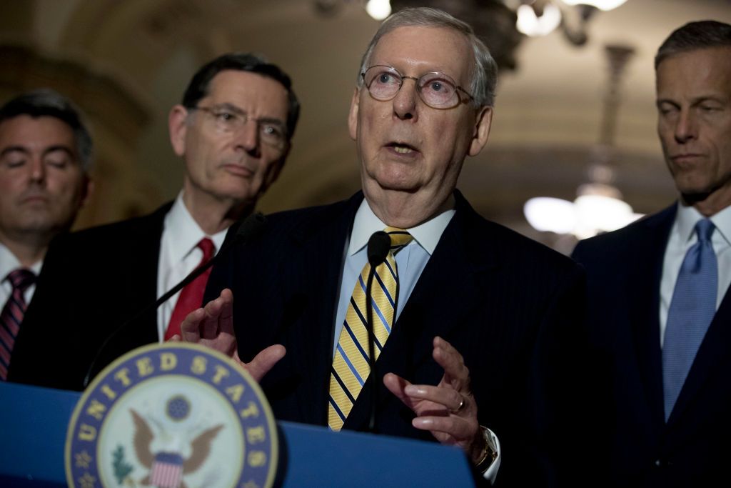 Mitch McConnell and senate majority leaders. 