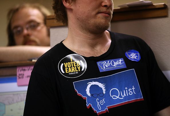 An early voter in Montana.