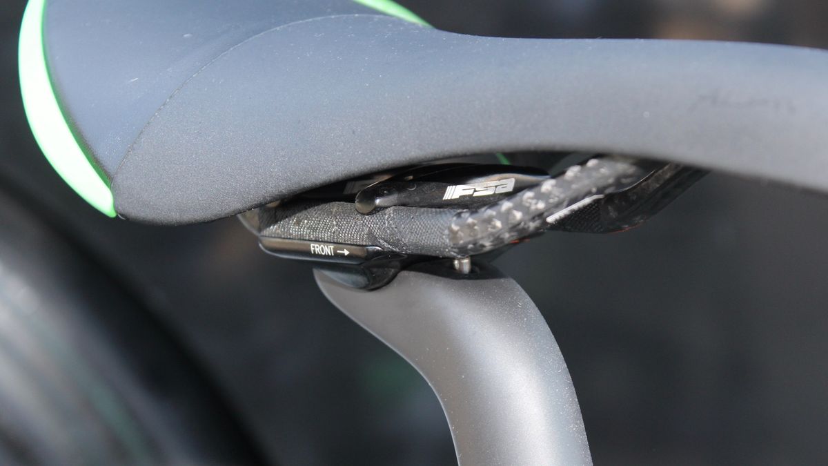 Dimension Data has ENVE stems and seatposts, but FSA clamps