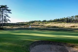 The testing 9th hole at Formby Golf Club