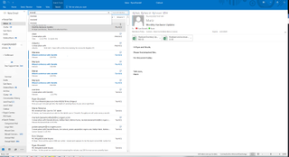 outlook 2016 instant search