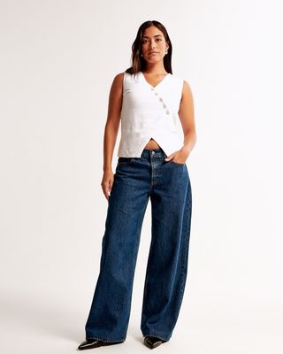 Abercrombie & Fitch, Curve Love Low Rise Ultra Loose Jean