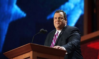 New Jersey Gov. Chris Christie has seen a great increase in popularity since his "postâ€“Hurricane Sandy bump".