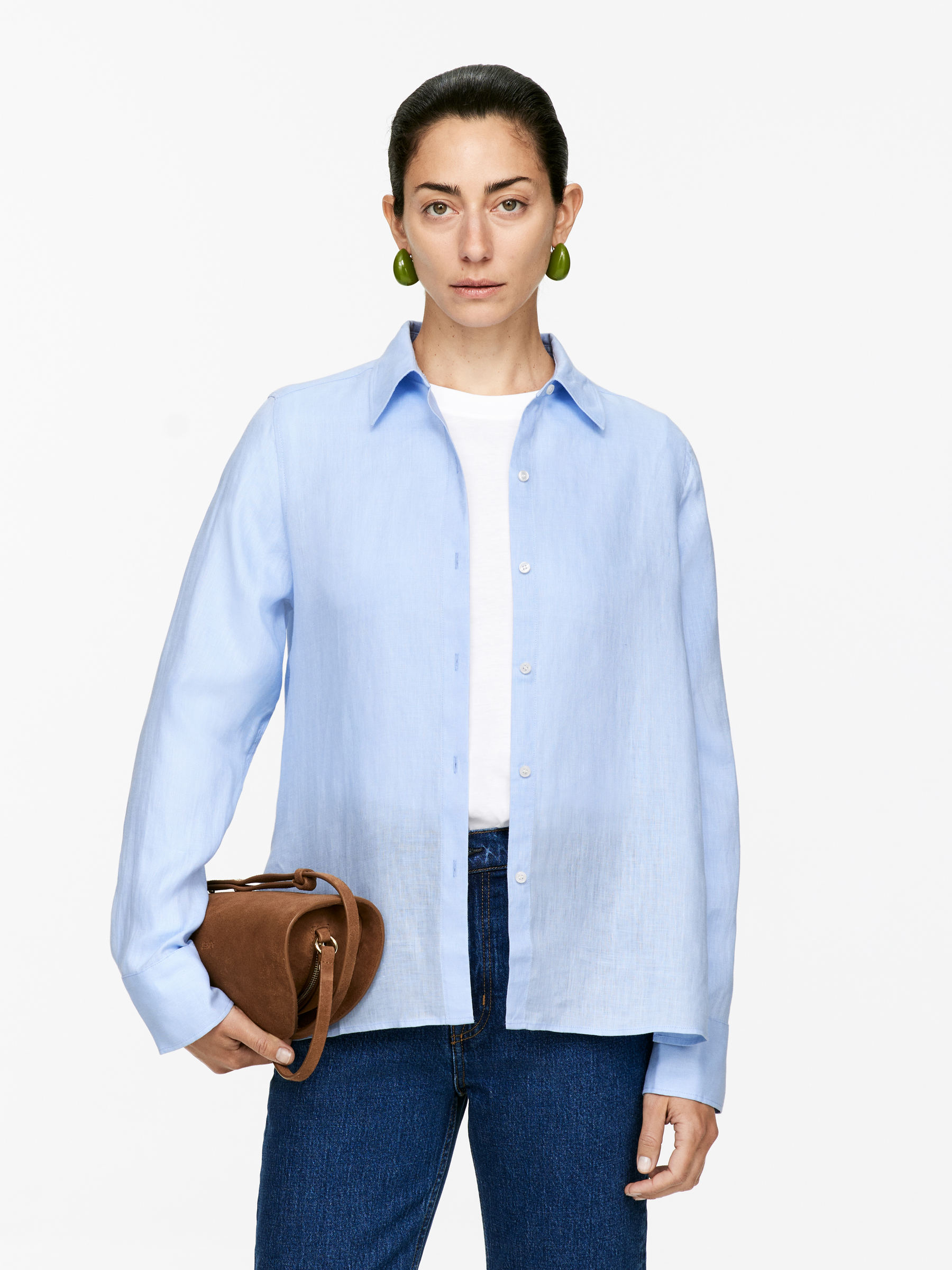 Linen Shirt – Blue – Women – Arket Gb