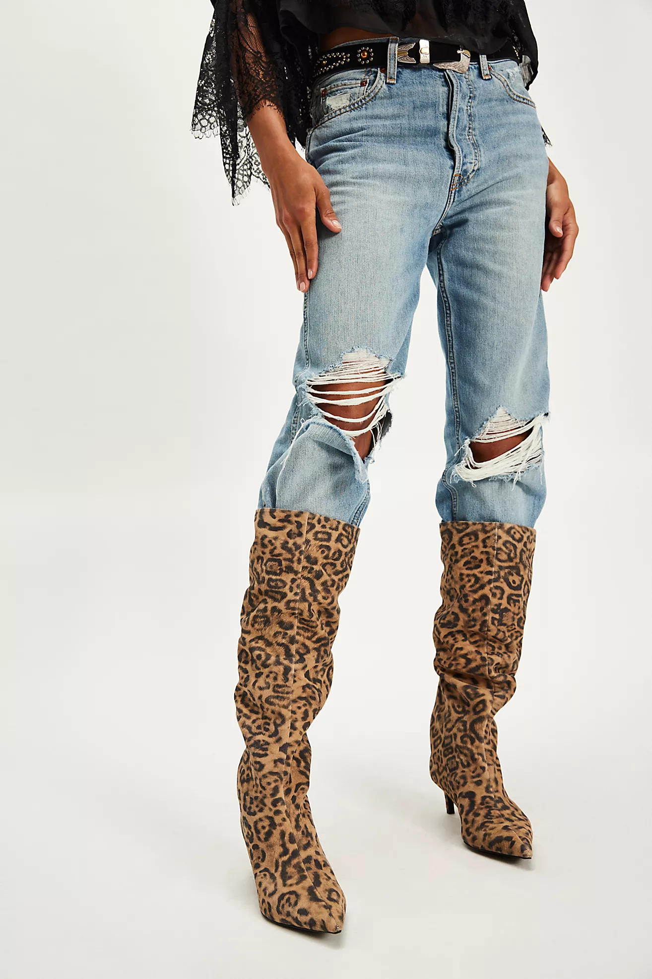 Kiki Kitten Heel Boots
