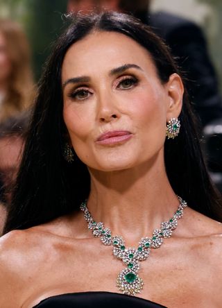 Demi Moore attends the 2024 Costume Institute Benefit for "Sleeping Beauties: Reawakening Fashion" at The Metropolitan Museum of Art on May 06, 2024 in New York City