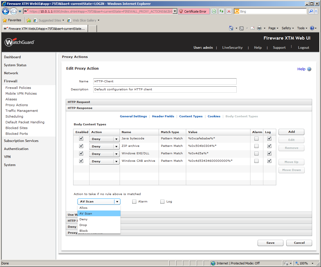 The various proxies can now all be fully configured from the web interface.