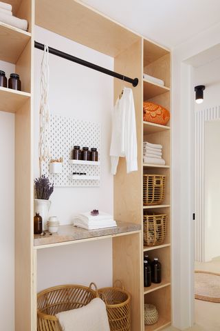 a small laundry space