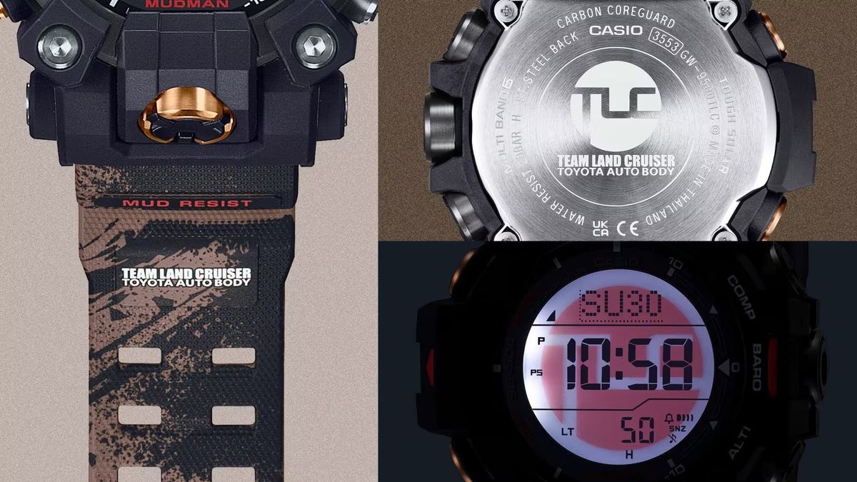 Casio G-Shock Mudmaster Team Land Cruiser Toyota Auto Body collaboration watch