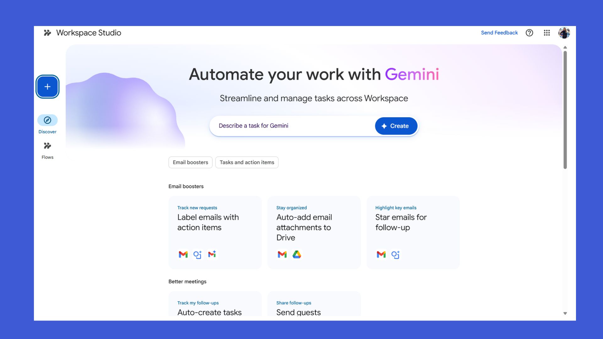 اسکرین شات Google Workspace