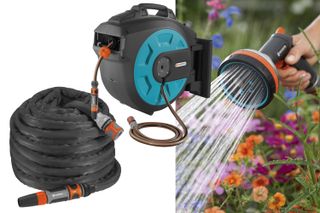 Selection of garden watering tools from Gardena