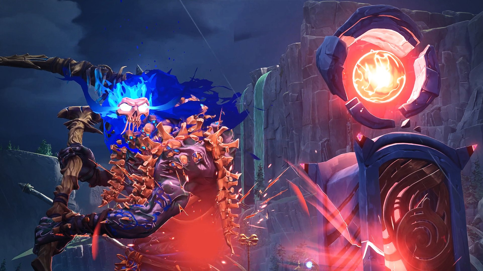 A titan about to hit a lifestone 