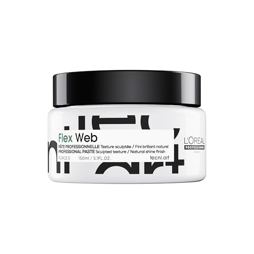 L&#039;or&amp;eacute;al Professionnel Paris Flex Web Texture Paste - Strong Hold Pomade and Styling Gel for All Hair Types, Packaging May Vary
