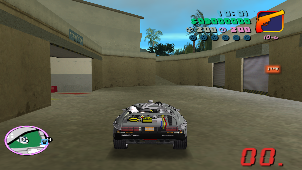 GTA Hill Valley Delorean